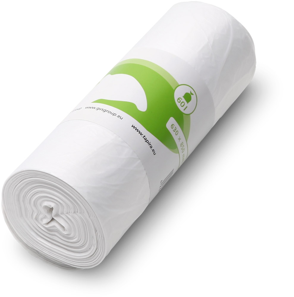 TAPIRA Pur Abfallbeutel 60 Liter (50 Stück, 600 x 720 mm, 5 µ)